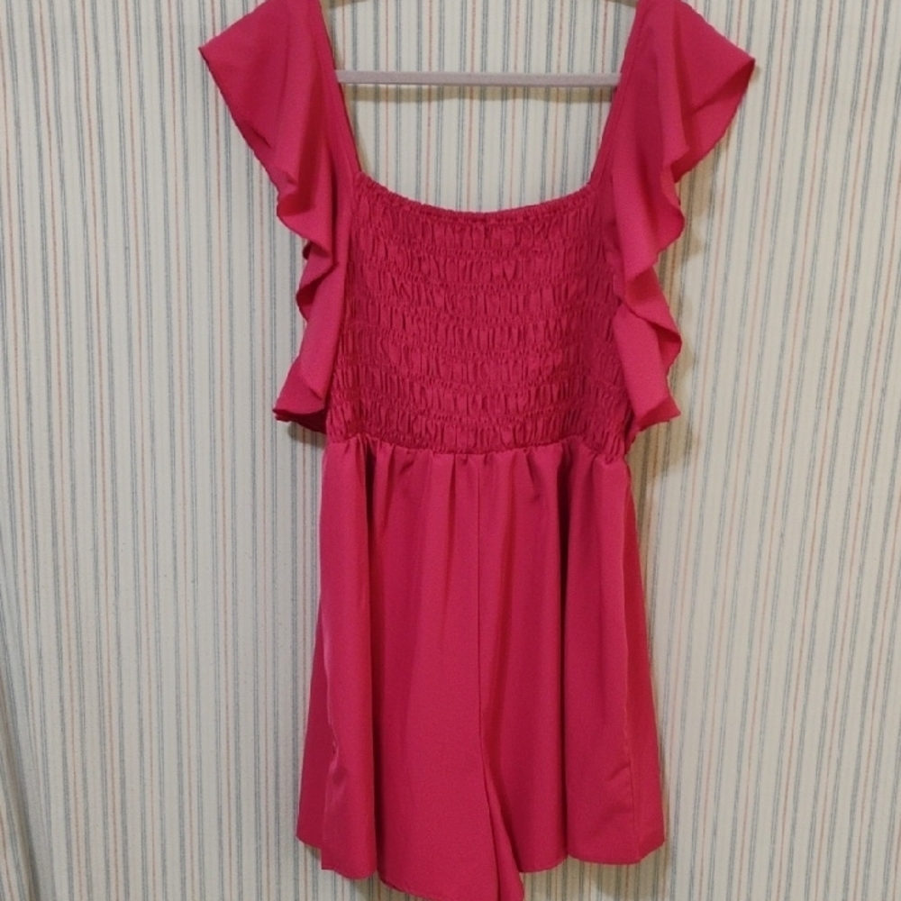Pink Ruffle Romper 1XL - Picture 4 of 7